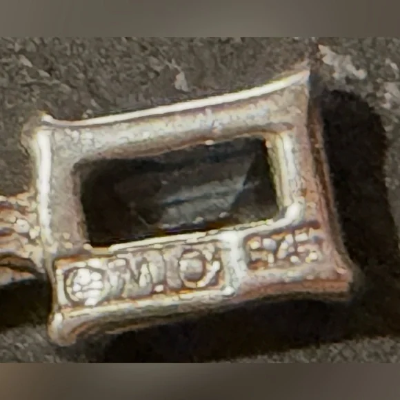 Silver Necklace with Aquamarine Gemstone - Picture 7 of 8